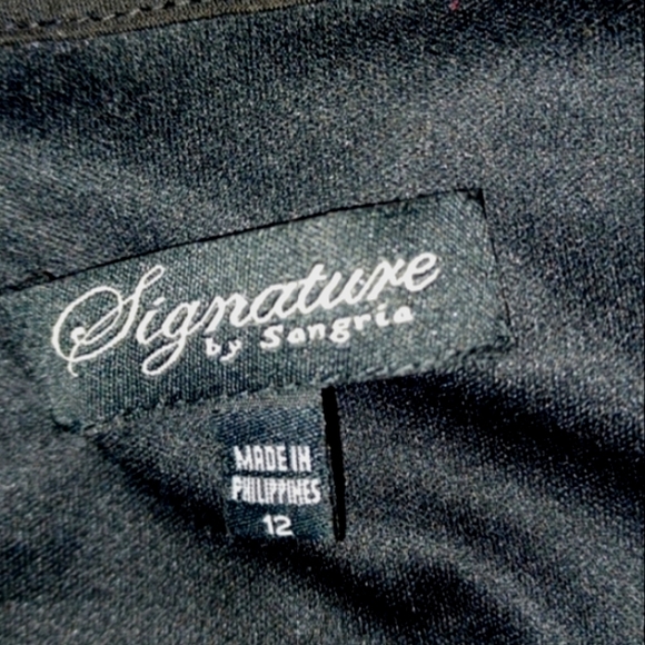 Signature Black White Halter Handkerchief Silk Dress - Picture 6 of 6